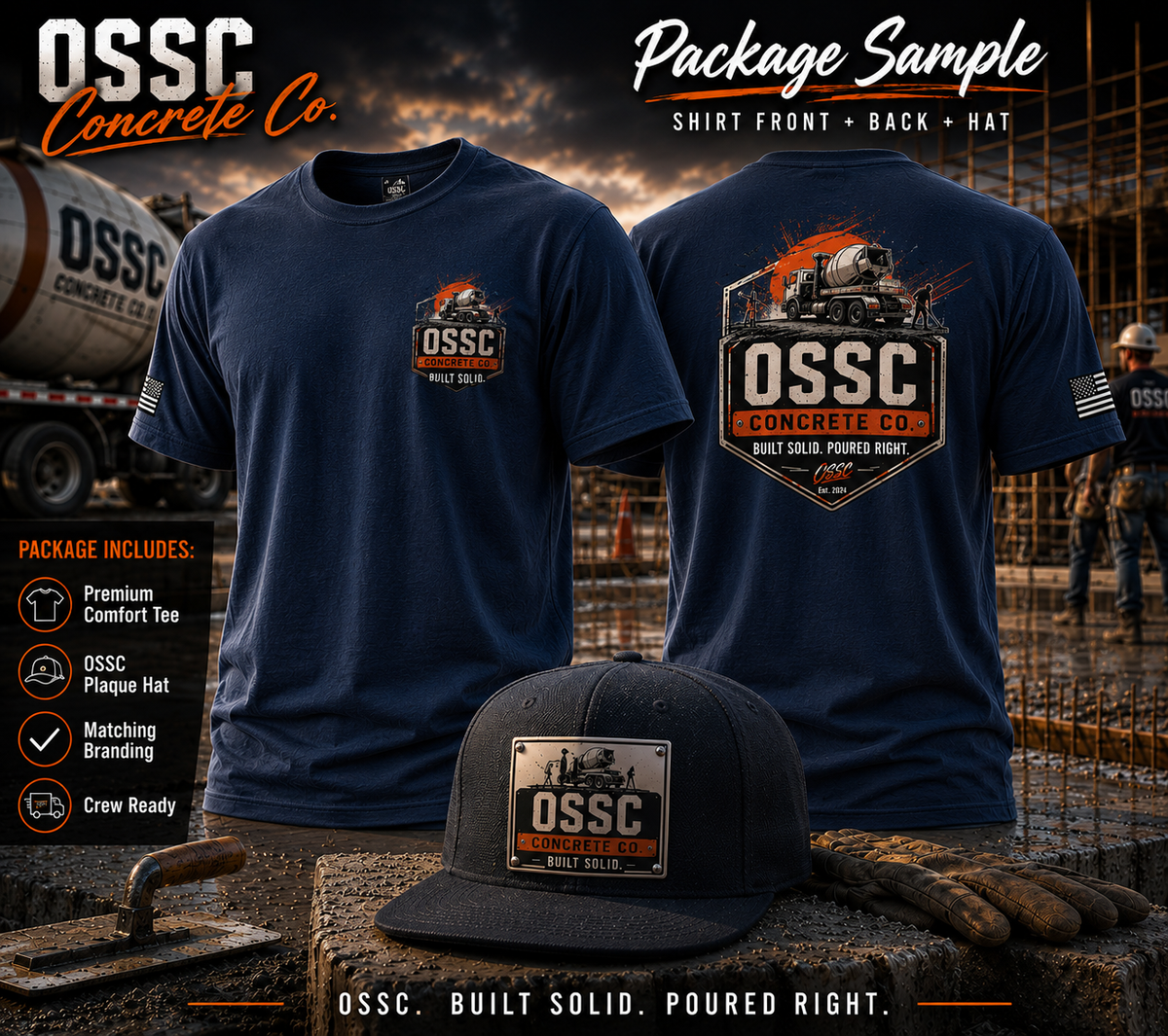 12 - Short Sleeve - Left Chest & Full back