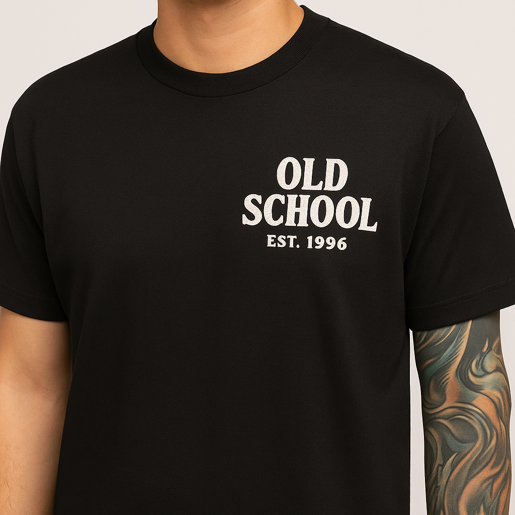 Custom T-Shirt – Full-Color Printed Design - Left Chest and Full Back
