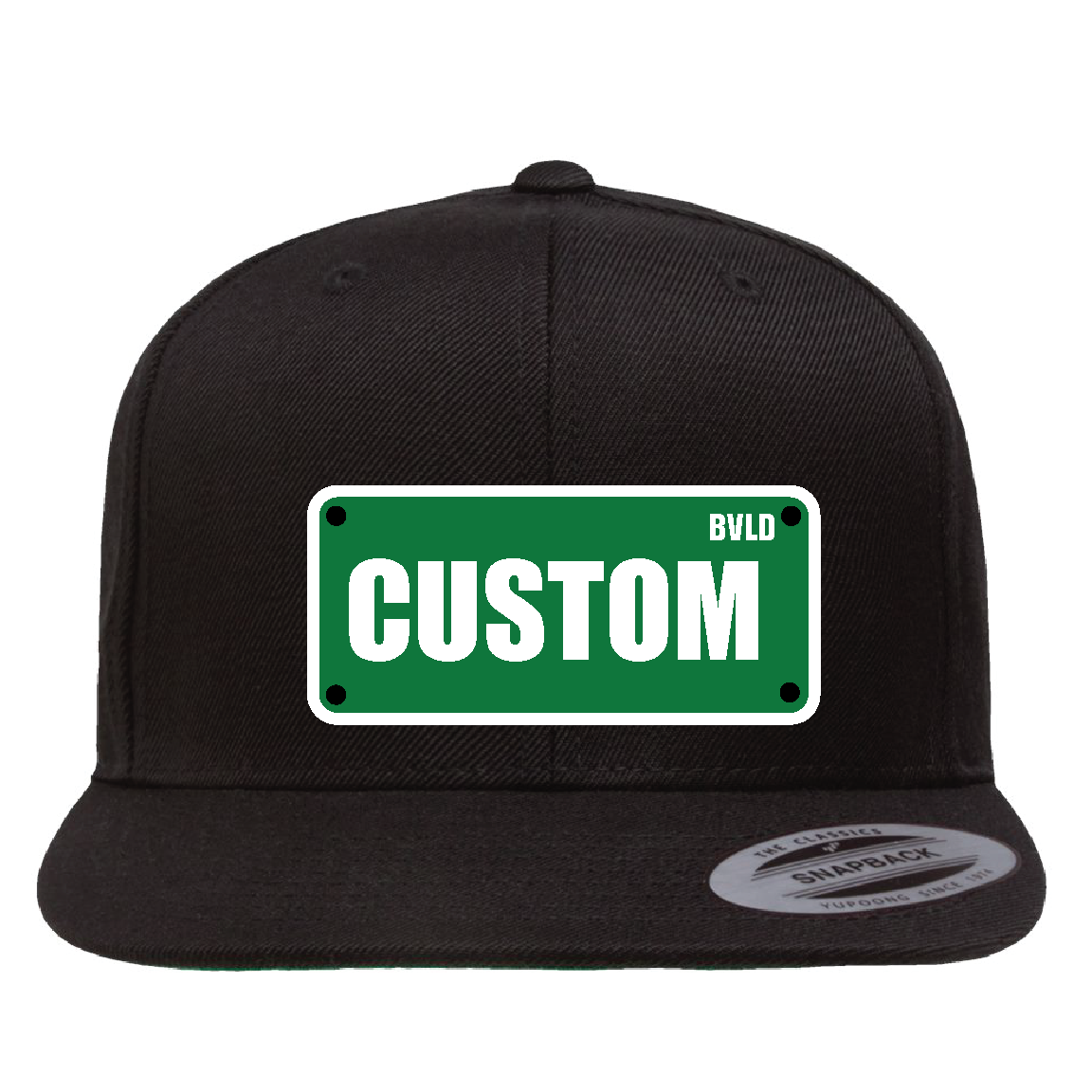 Custom Street BVLD Sign Plaque Flat Hat