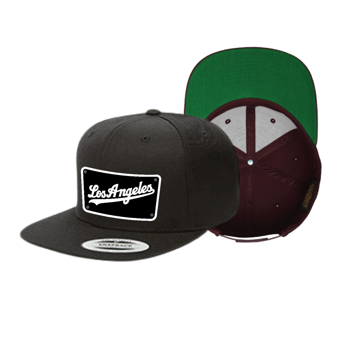 Custom Black/Black Los Angeles Dodgers Hat