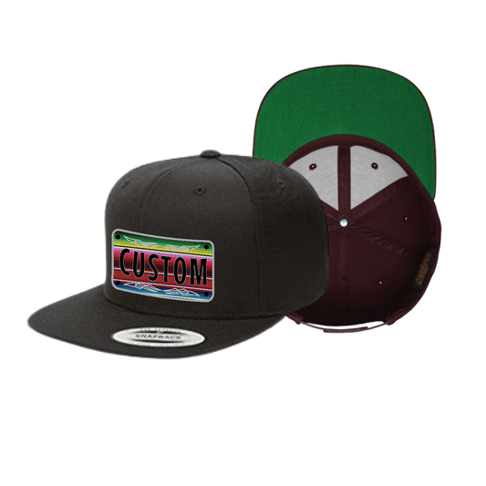 Custom Traditional Sarape Plaque Flat Hat