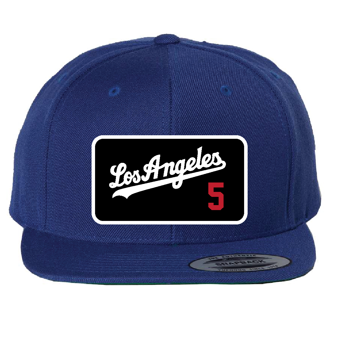 Custom Blue/Black Los Angeles Freeman Hat