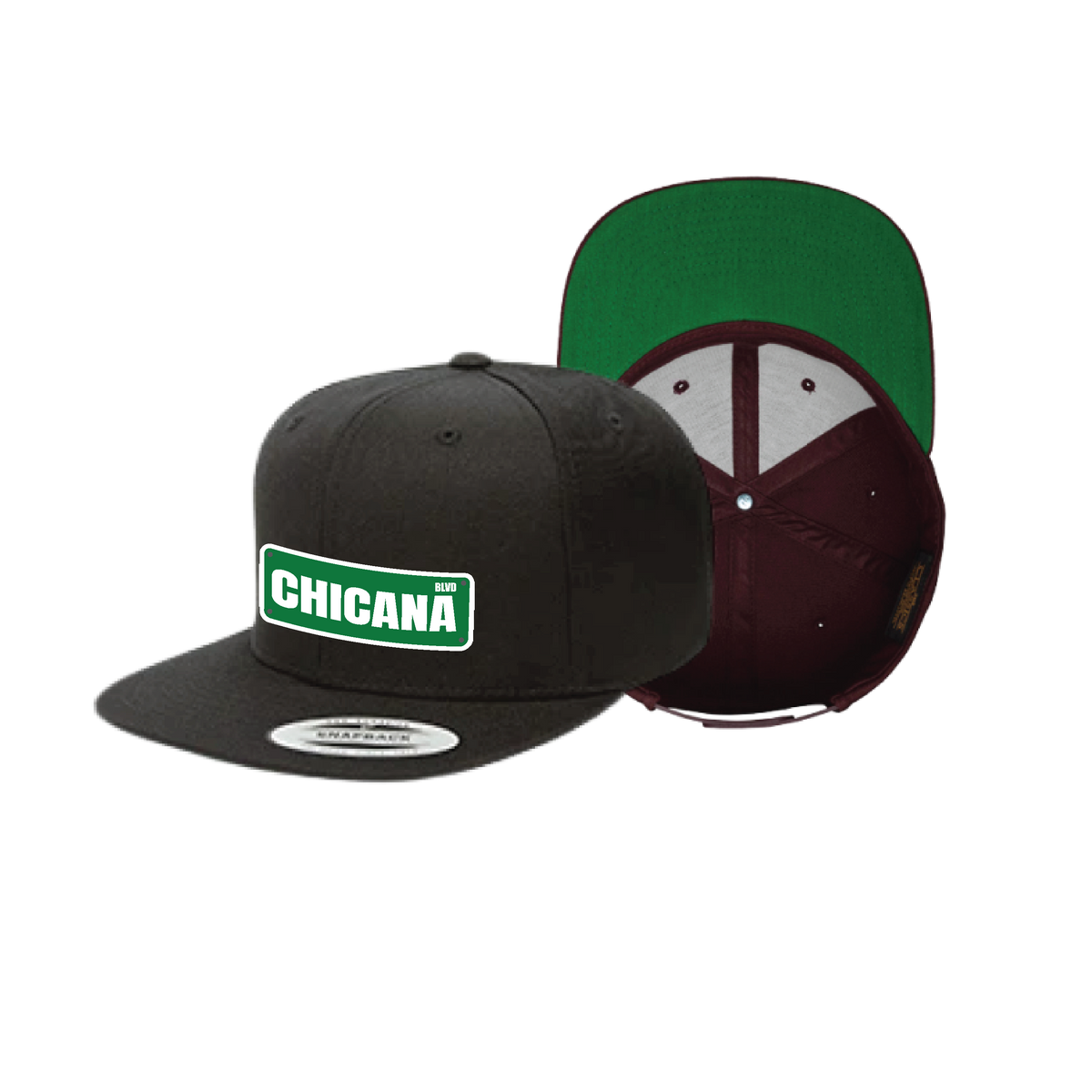 Chicana BLVD Sign Plaque Flat Hat