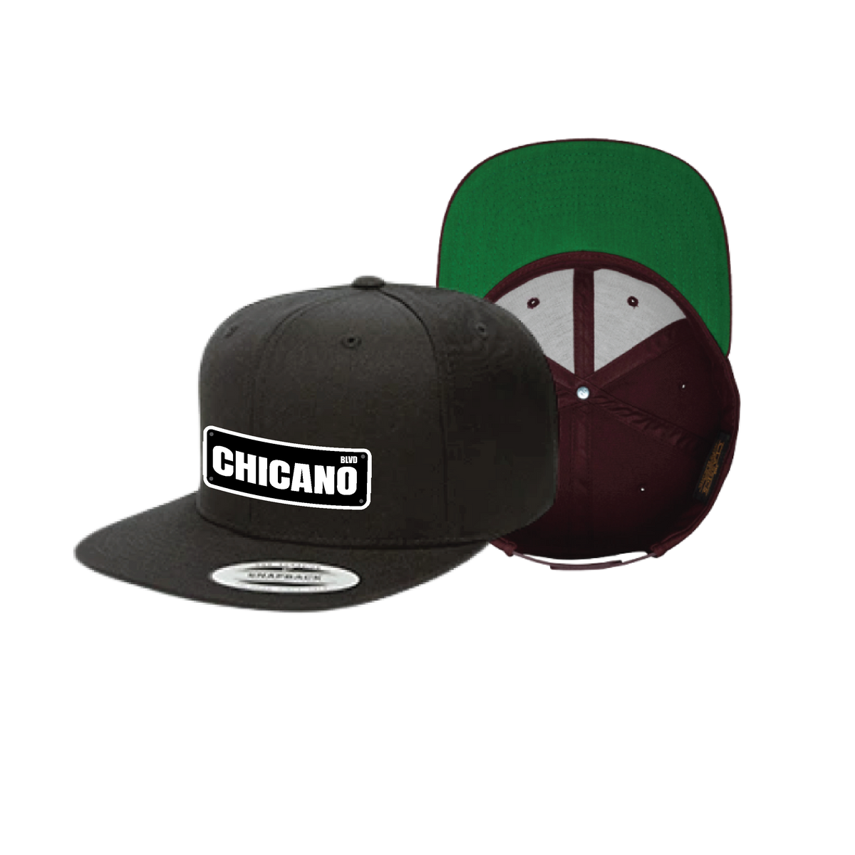Chicano BLVD Sign Plaque Flat Hat