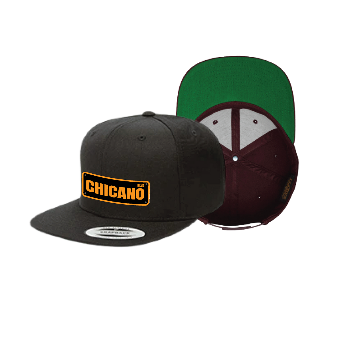 Chicano BLVD Sign Plaque Flat Hat
