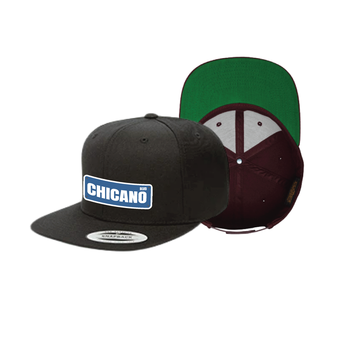 Chicano BLVD Sign Plaque Flat Hat