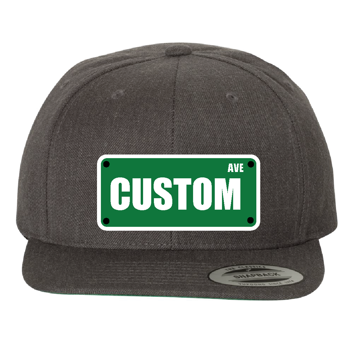 Custom Street AVE Sign Plaque Flat Hat