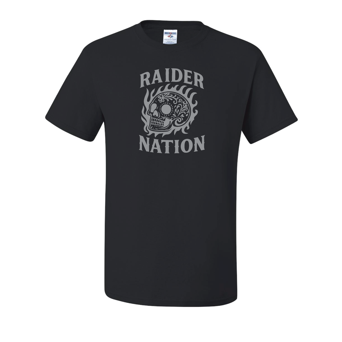 Fire Skull Raider Nation T-Shirt - Raiders