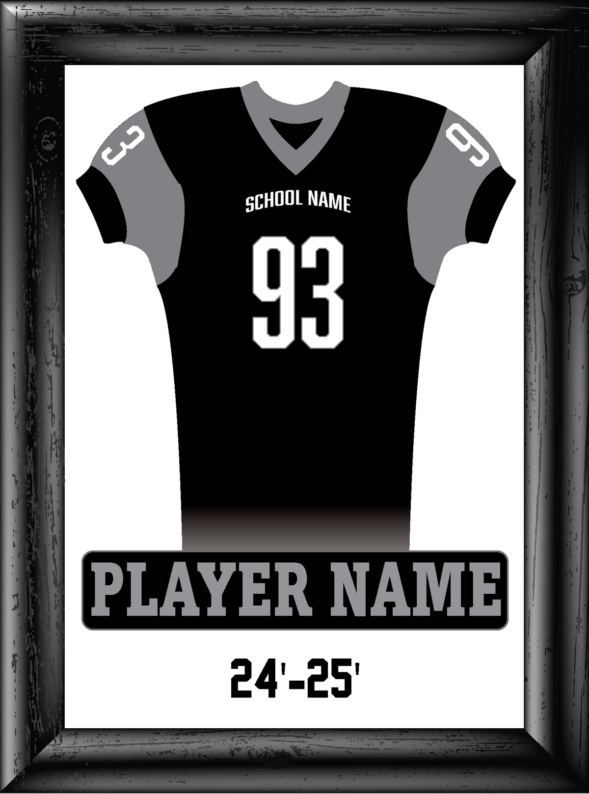 Personalized  Full Football Jersey Frame