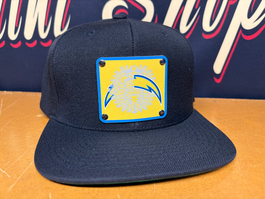 Custom Cal. Chargers Plaque Hat - OSPS Chargers Plaque Style