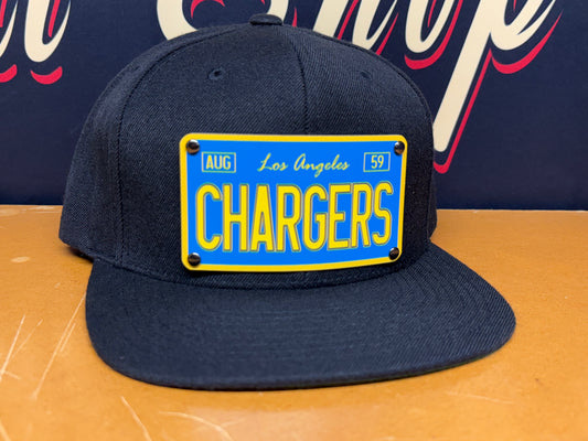License Plate Chargers Plaque Hat - OSPS Chargers Plaque Style