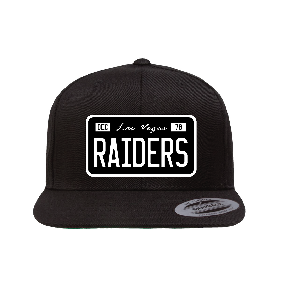 Custom Raiders/RN4L License Plate Hat - OSPS Plaque Style