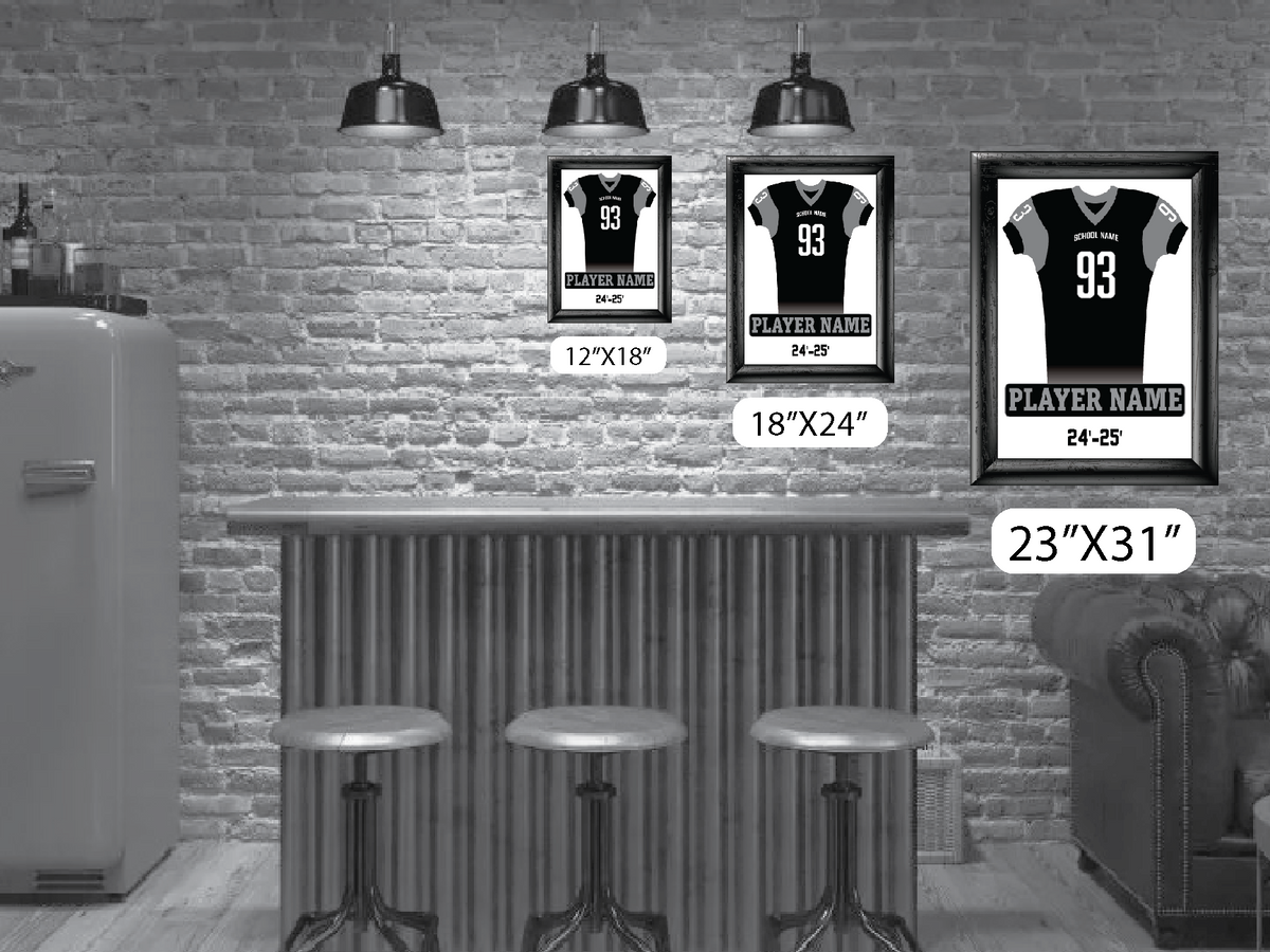 Personalized  Full Football Jersey Frame