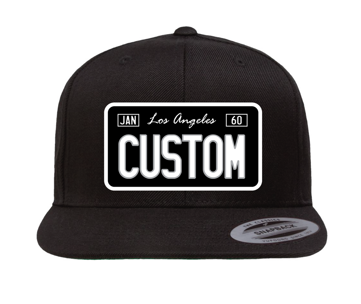 Personalized Football License Plate Hat | Old School Supply Co.