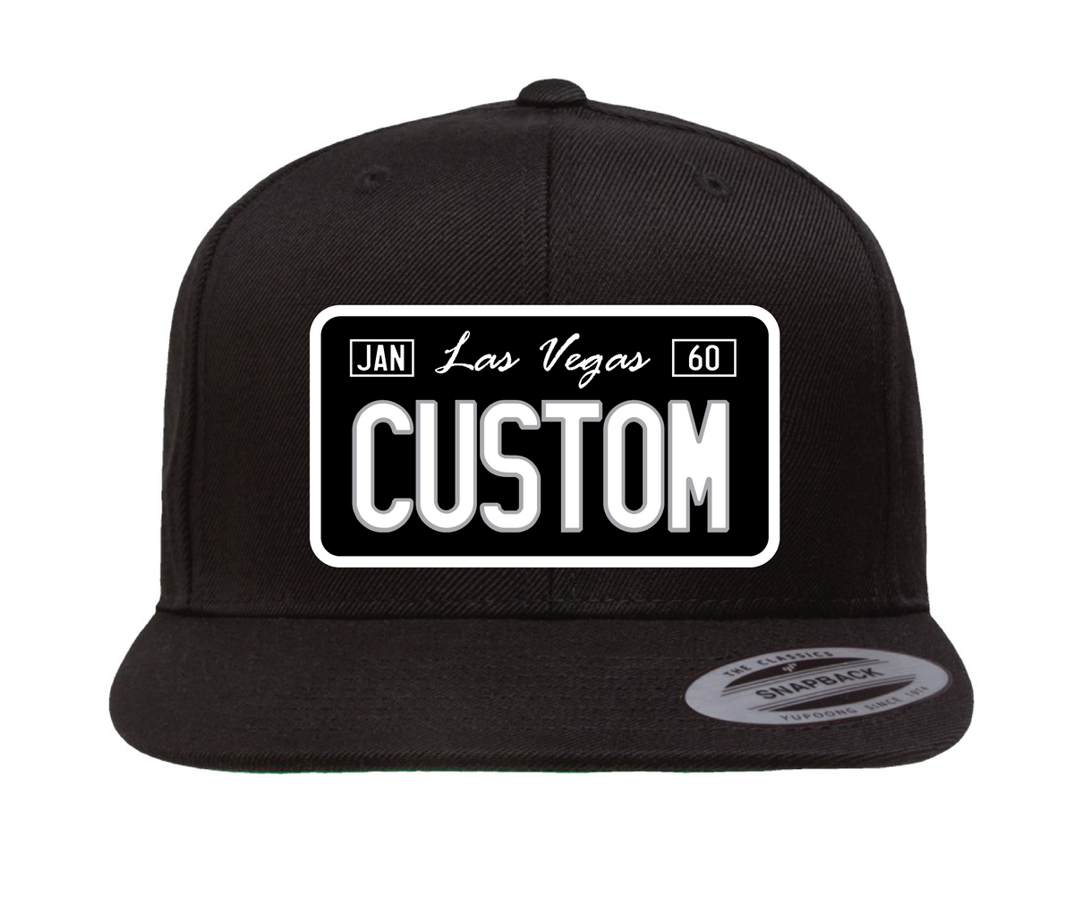 Personalized Football License Plate Hat | Old School Supply Co.