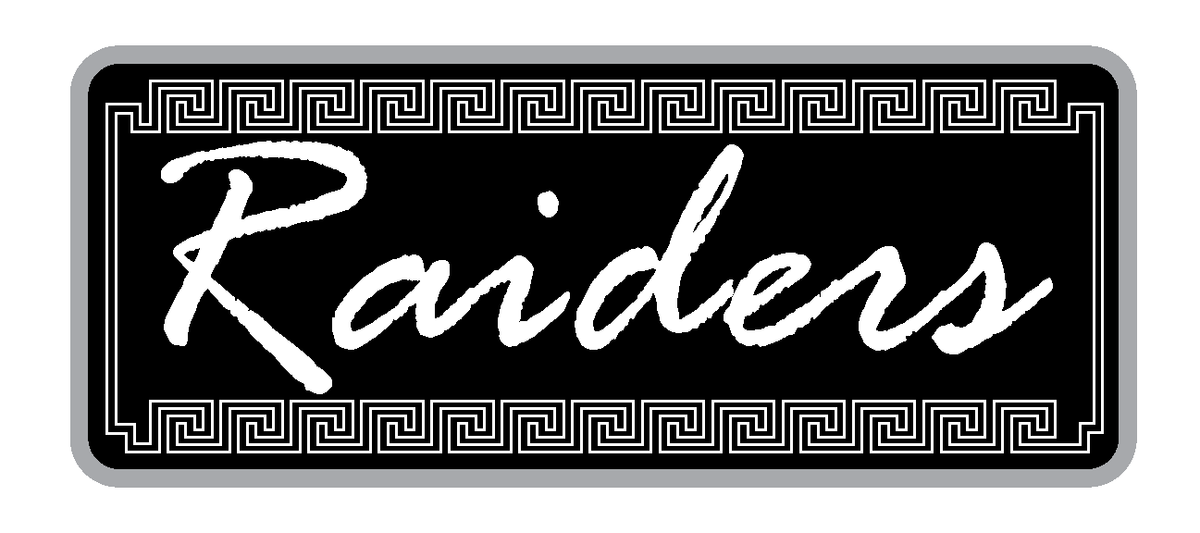 Custom Raider Nation Tool Box, Hard Hat, Cooler, Locker Plaque - with adhesive