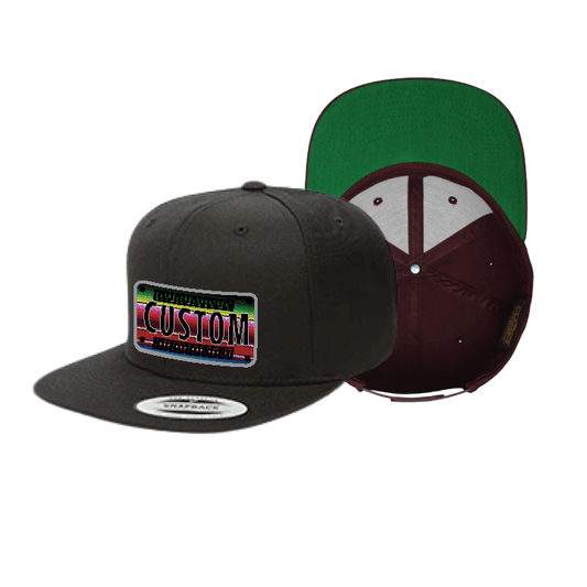 Custom Traditional AZTEC Sarape Plaque Flat Hat